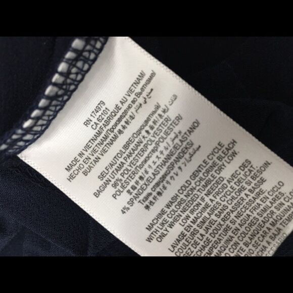 BCBGeneration Navy Tie Front  Romper - Picture 6 of 12